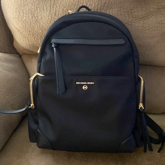 Michael Kors backpack in nylon with gold hardware only carried once MICHAEL Michael Kors Prescott Large Nylon Gabardine Backpack  main image 2